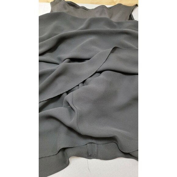 LAUNDRY BY SHELLI SEGAL  WOMEN'S BLACK  LONG COCKTAIL  DRESS SIZE 10 # 354B - Picture 10 of 12